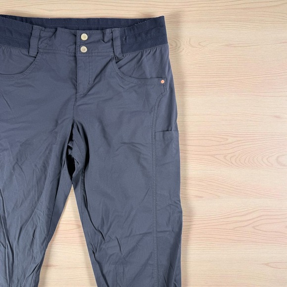 Title Nine Climber 2.0 Pants Women 34x35 Hiking Blue Nylon Spandex Drawstring - Picture 1 of 12